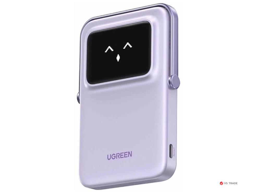 Пауэрбанк UGREEN PB571 35606 5000mAh mini Magnetic Robot Wireless 20W USB-C