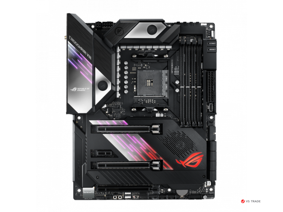Сист. плата ASUS ROG CROSSHAIR VIII FORMULA, X570, AM4, 4xDIMM DDR4, 3xPCI-E x16, PCI-E x1, M.2, 6xSATA, WiFi 6, BOX