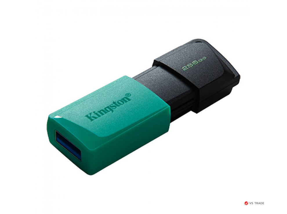 USB- Flash Kingston DTXM/256GB, USB 3.2 Gen 1,пластик, черный + бирюзовый