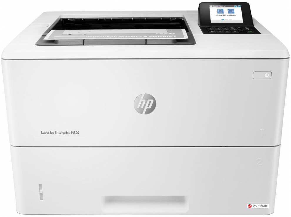 Принтер лазерный монохромный HP LJ Enterprise M507dn, A4, 43 стр/мин, 1200 x 1200, 1.2 GHz, 512GB, 1PV87A