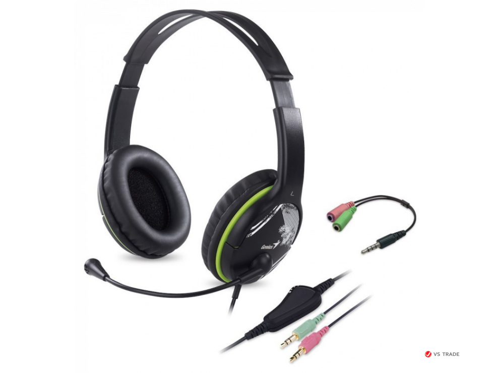 Наушники Genius HS-400A +Single Jack Cable, 31710031400