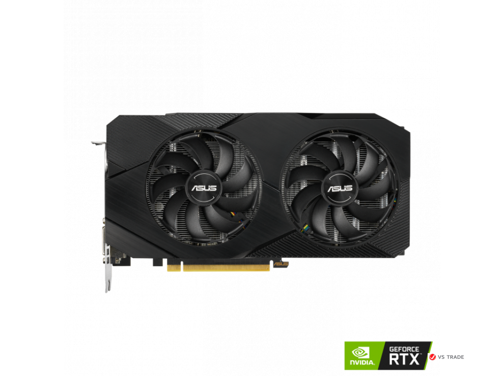 Видеокарта DUAL-RTX2060-O12G-EVO, 12Gb/192bit GDDR6, 2xHDMI, DP, DVI-D, BOX
