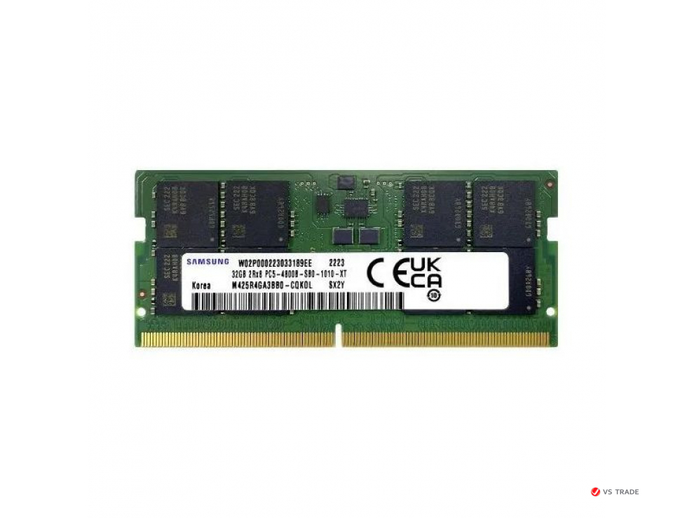 ОЗУ для ноутбука SO DIMM Samsung 32Gb DDR5 4800MHz, CL40, 1.1v, M425R4GA3BB0-CQK, TRAY