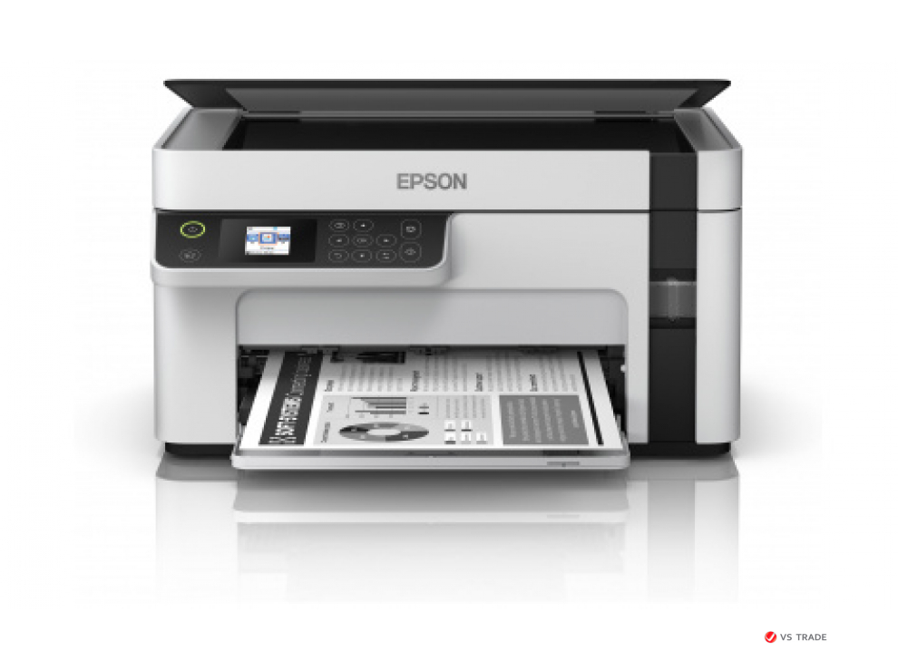 МФУ Струйное Epson M2110, А4, чб, 32 стр/мин, Сканер 1200x2400dpi, USB, Ethernet, C11CJ19401
