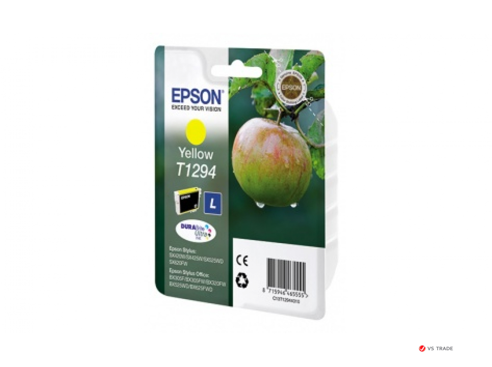 Картридж струйный Epson C13T12944012 Yellow for SX420W/BX305F new