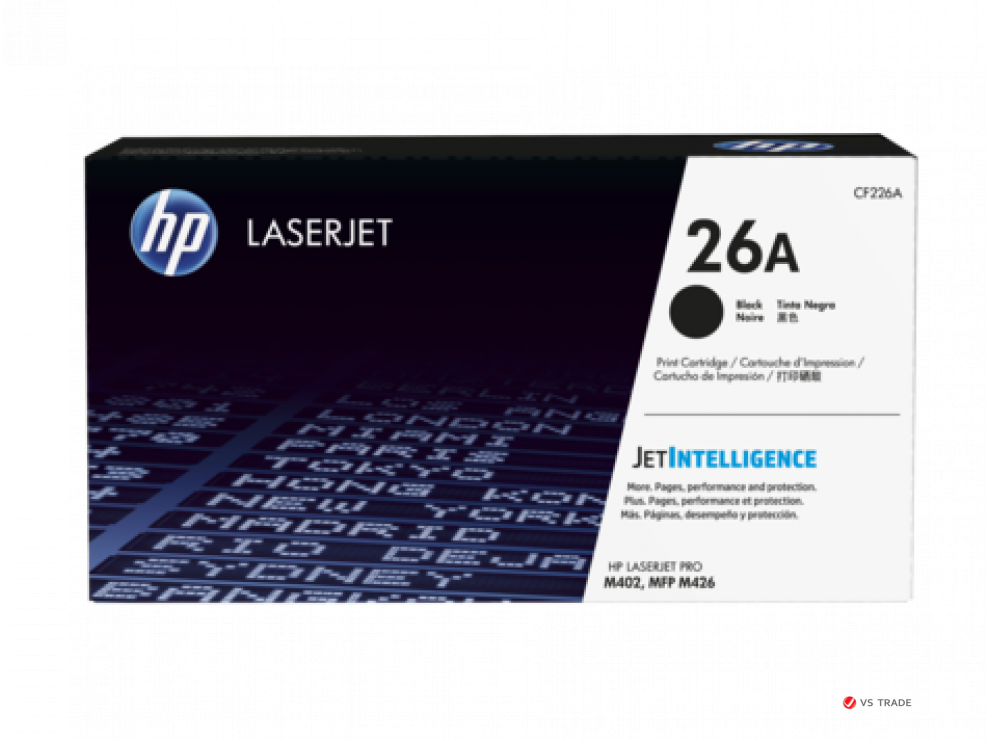 Картридж лазерный HP CF226A_S, 26A, Черный, количество страниц (ч/б) 3100 страниц, совместимость M402, M426