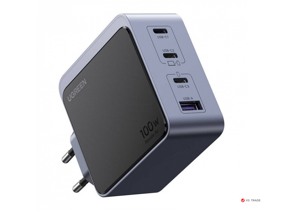 Зарядное устройство Ugreen X565 35043 Nexode S 100W/ 3*USB-C/1*USB-A/ GaN Tech Fast Charger