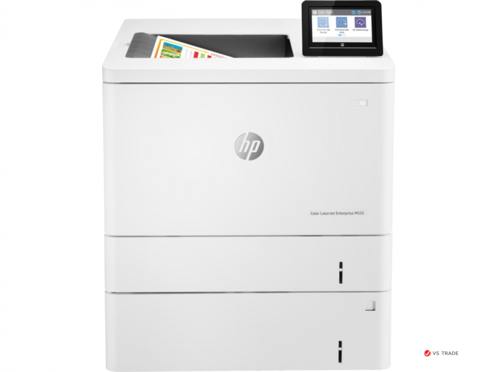 Принтер лазерный цветной HP LJ Enterprise Сolor 7ZU79A M555x, A4, 38 стр/мин, 1ГБ, 1,2 ГГц, WIFI + доп лоток 550 листов