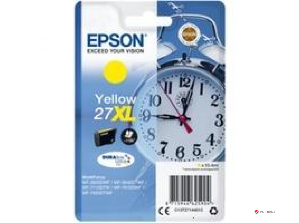 Картридж струйный Epson C13T27144022 для WF-7110/7610/7620, желтый new