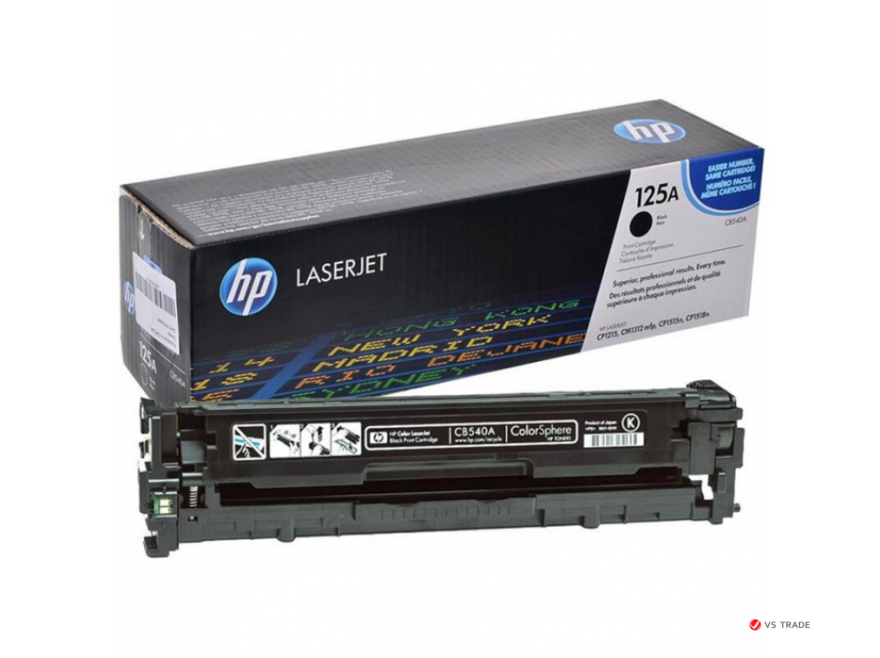 Картридж лазерный HP CB540A, черный, для НР Color LaserJet CM1312, CM1312nfi, CP1215, CP1515n