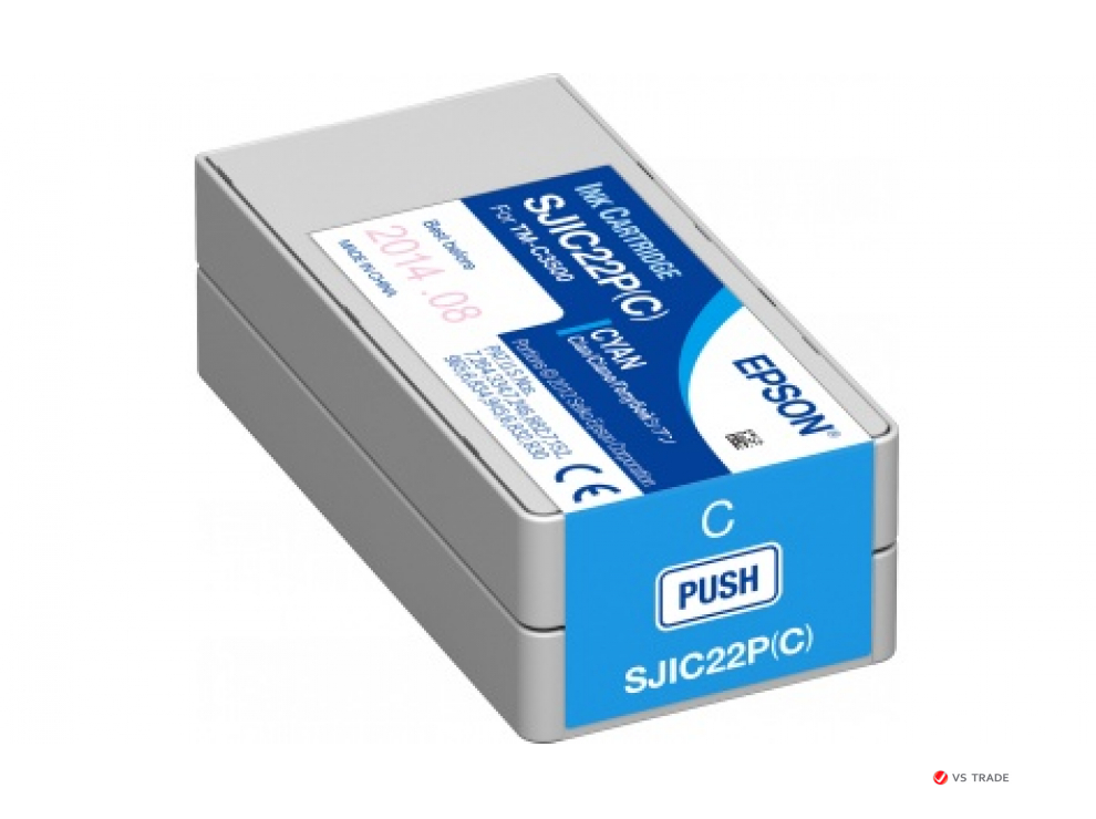 Картридж струйный Epson C33S020602 для TM-C3500, голубой