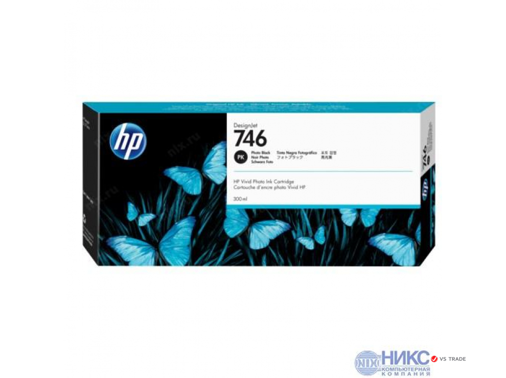 Картридж HP Europe P2V82A струйный широкоформатный, черный