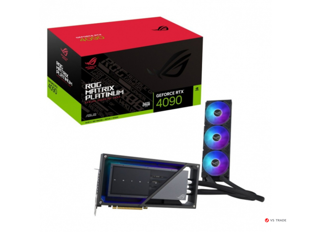 Видеокарта ROG Matrix Platinum GeForce RTX™ 4090 24GB GDDR6X, 384bit, 16384 CUDA CORE, 2xHDMI, 3xDP
