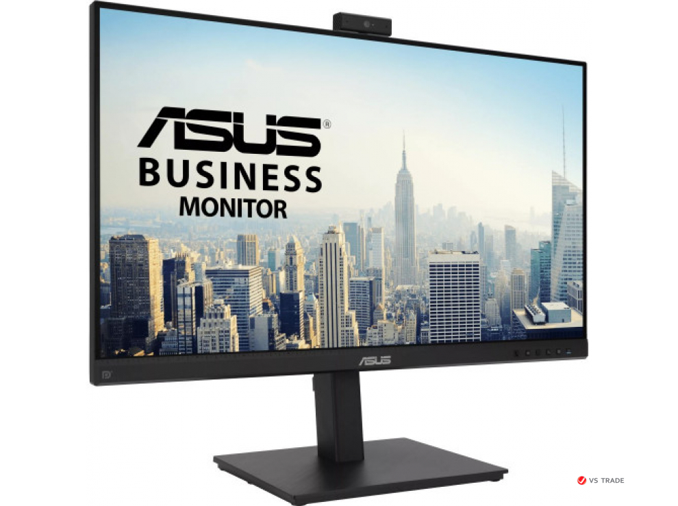 Монитор ASUS BE279QSK 27" IPS, 16:9 FHD (1920x1080x60Hz),250cd/m2,1000:1,178/178,5ms,HDMI,DP,VGA,Sp 2W,WebCam,Black