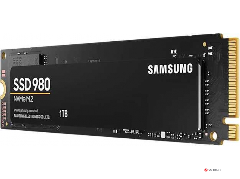 Твердотельный накопитель Samsung 980 [MZ-V8V1T0BW] [ 1 ТБ, M.2 2280 PCI-E, чтение: 3500 МБ/с, запись: 3000 МБ/с
