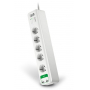 Сетевой фильтр APC PM5U-RS Essential SurgeArrest, 5 розеток, USB-зарядное устройство 2 порта, 5 В, 2,4 А, 230 В, белый