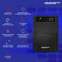 ИБП Ippon Back Basic 850S Euro, 850VA, 480Вт, AVR 162-275В, 3хEURO, управление по USB, без комлекта кабелей