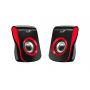 Колонки Genius SP-Q180 Red, 6W (3W x 2), USB питание, 20Hz-20KHz, 1,2 м, 3.5мм 31730026401