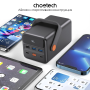 Пауэрбанк Choetech Power Bank B664-CCBE 50000mah 65W Micro+USB-A+Type-C Mini power station blue