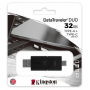 USB- Flash Kingston 32Gb, DataTraveler Duo, USB 3.2 Gen1 + Type-C, DTDE/32GB, Black