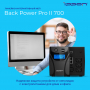 ИБП Ippon Back Power Pro II 700, 700VA, 420ВТ, AVR 162-290В, 4хС13, управление по USB, RJ-45, LCD, без кабелей