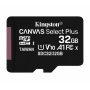 Карта памяти Kingston 32GB microSDHC Canvas Select Plus 100R A1 C10 Single Pack w/o Adapter, SDCS2/32GBSP