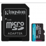 Карта памяти Kingston 128GB microSDXC Canvas Go Plus 170R/90W A2 U3 V30 Card + Adapter, SDCG3/128GB