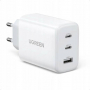 Зарядное устройство Ugreen CD275 90496 USB-A+2*USB-C 65W  GaN Tech Fast Charger