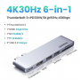 Конвертер Ugreen CM356 Dual USB-C To 2*USB 3.0 A+USB-C Female+ 2*HDMI+TF/SD Converter Gray, 80548