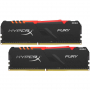 ОЗУ Kingston Hyper X Fury RGB 16Gb (8x2)/3200 CL16, 1.35V, HX432C16FB3AK2/16