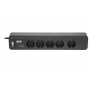 Сетевой фильтр APC PM5B-RS Essential SurgeArrest, 5 розеток, 230 В, черный