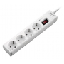Сетевой фильтр APC P43-RS Essential SurgeArrest, CEE7 Schuko, 4 розетки, шнур 1 м, 230В, белый