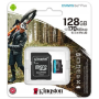 Карта памяти Kingston 128GB microSDXC Canvas Go Plus 170R/90W A2 U3 V30 Card + Adapter, SDCG3/128GB