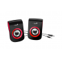 Колонки Genius SP-Q180 Red, 6W (3W x 2), USB питание, 20Hz-20KHz, 1,2 м, 3.5мм 31730026401