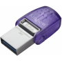 USB-flash Kingston 64GB DTDUO3CG3/64GB, двойной интерфейс USB Type-C и Type-A, 200 МБ/с (чтение), USB 3.2 Gen 1