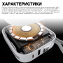 Пауэрбанк Сhoetech Power Bank B697C-WHSL 10000mAh LED display for Mobile and Apple watch