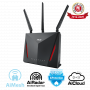 Двухдиапазонный игровой маршрутизатор ASUS RT-AC86U, Wi-Fi 802.11ac (AC2900), MU-MIMO, AiMesh, AiProtection, WTFast, QoS