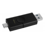 USB- Flash Kingston 32Gb, DataTraveler Duo, USB 3.2 Gen1 + Type-C, DTDE/32GB, Black