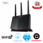 Двухдиапазонный игровой маршрутизатор ASUS RT-AX86U:совместимость с PS 5, AiMesh, 2.5G Ethernet,Adaptive OoS