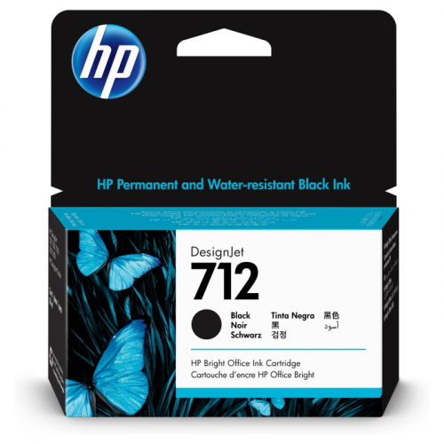 Струйный картридж HP DesignJet 712, 38 мл, черный, 3ED70A