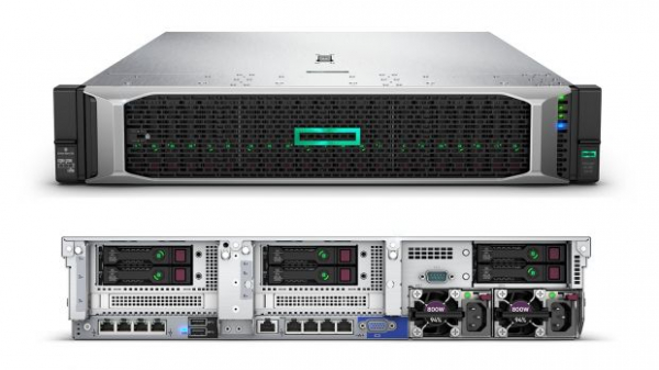 Сервер HPE DL380 Gen10 (2xXeon4208(8C-2.1G)/ 2x32GB 2R/ 8 SFF SC/ P408i-a 2GB Batt/ 4x1GbE FL/ 2x500Wp/3yw)