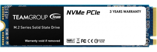 SSD-накопитель Team Group MP33 512Gb, M.2, NVMe 1.3, 1700/1400 MB/s, TM8FP6512G0C101