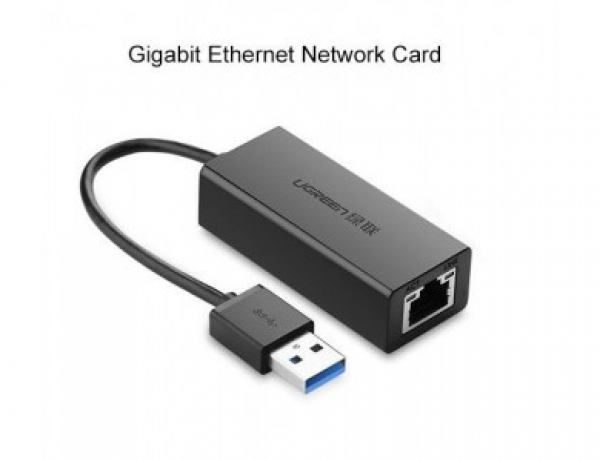 Конвертер сигнала UGREEN CR111 USB 3.0 Gigabit Ethernet Adapter (Black)