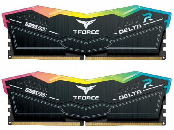 ОЗУ Team Group, T-Force Delta RGB 96 GB Kit, DDR5 (2x48GB), 6800Mhz, CL36-46-46-84,  1.4V, FF3D596G6800HC36DDC01