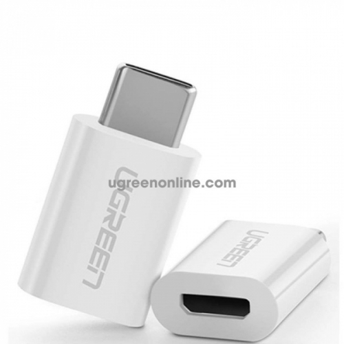 Переходник-адаптер UGREEN US157 USB-C to Micro USB Adapter (White)