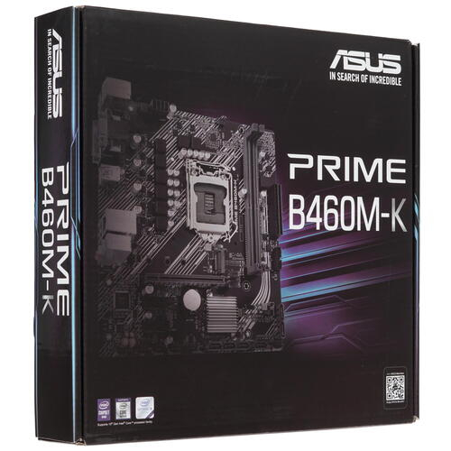 Сист. плата Asus PRIME B460M-K, B460, S1200, 2xDIMM DDR4, 1xPCI-E x16, 2xPCI-E x1, 1xM.2, 6xSATA, DVI-D, VGA, mATX