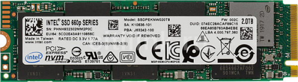 Твердотельный накопитель SSDPEKNW020T8X1, 2Tb, M2 2280, read 1800/write 1800 Твердотельный накопитель SSDPEKNW020T8X1, 2Tb, M2 2280, read 1800/write 1800