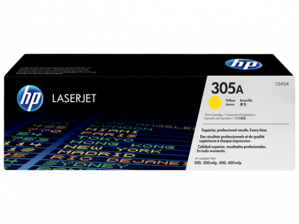 Картридж лазерный HP CE412A_S, 305A, 300/300mlp, 400/400mlp, 2600 стр, желтый