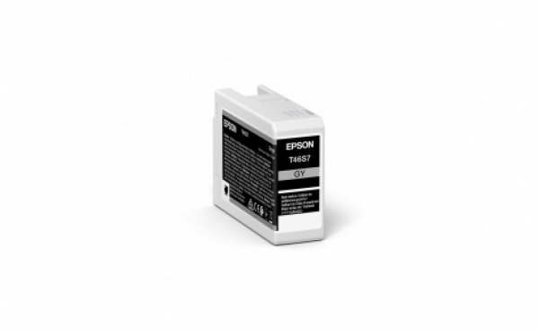 Картридж струйный Epson C13T46S700, T46S серый для SC-P700 (Gray T46S7 ULTRACHROME PRO 10 INK)