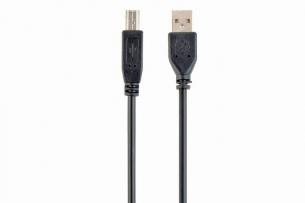 Кабель USB 2.0 Pro Cablexpert CCP-USB2-AMBM-6, AM/BM, 1.8м, экран, черный, пакет